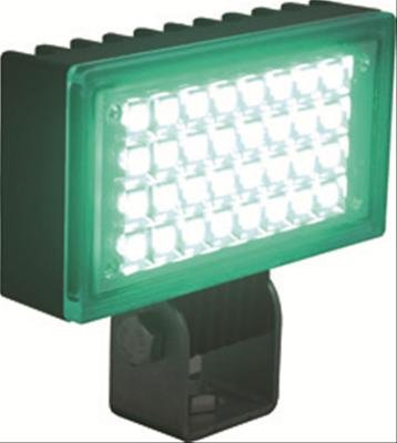 Vision X Utility LED Flood Lights 9121277 Auxiliary Light, Utility, Flood, 3.52 x 3.19 in., Black Housing, Clear Lens, Green Bulb, 6 watt, Each