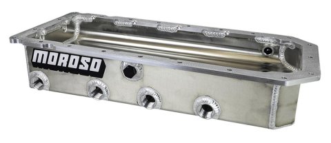 Moroso Chrysler Hellcat 6.2L Gen III HEMI Dry Sump 4 P/U 4-3/4in Deep Passenger Side Alum Oil Pan