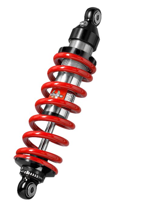 Bitubo XZE0 Monoshocks Adjustable: Spring Preload, Rebound, Red Spring