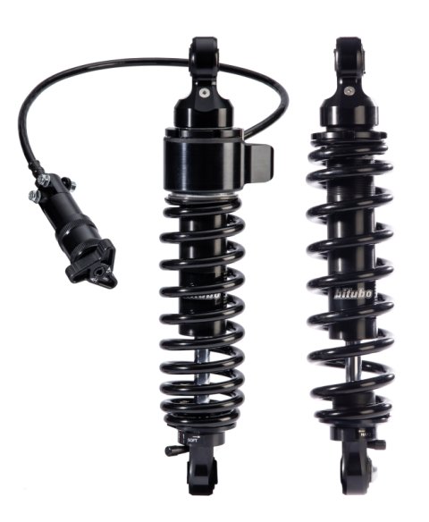 Bitubo WME2 Twinshocks Adjustable: Single Hydraulic Spring Preload, Reb., Length 316mm, Dk Edition