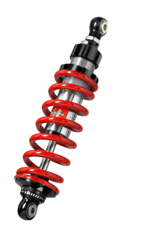 Bitubo XZE4 Monoshocks Adjustable: Spring Preload, Rebound, Length -10mm, Red Spring