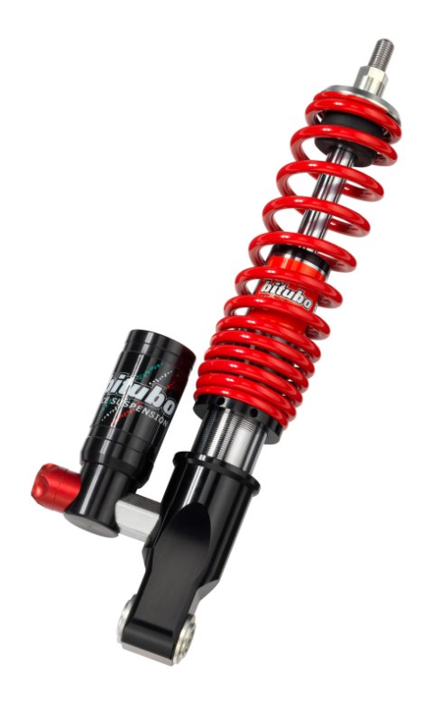 Bitubo MEV0 Vespa Front Monoshock Adjustable: Spring Preload, Compression, Red Spring