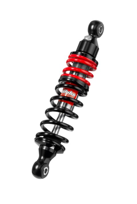 Bitubo YEB0 Monoshocks Front Adjustable: Spring Preload, Red Spring