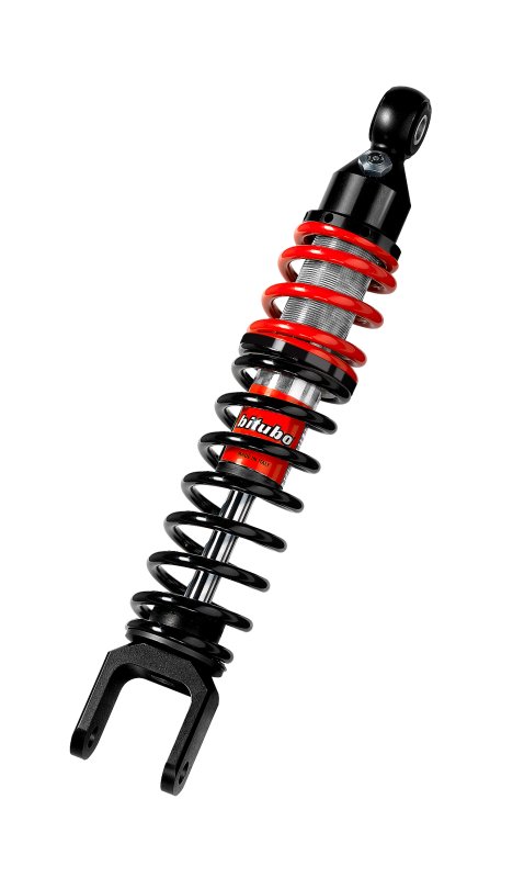 Bitubo YXB0 Monoshock Rear Adjustable: Spring Preload, Red And Black Springs