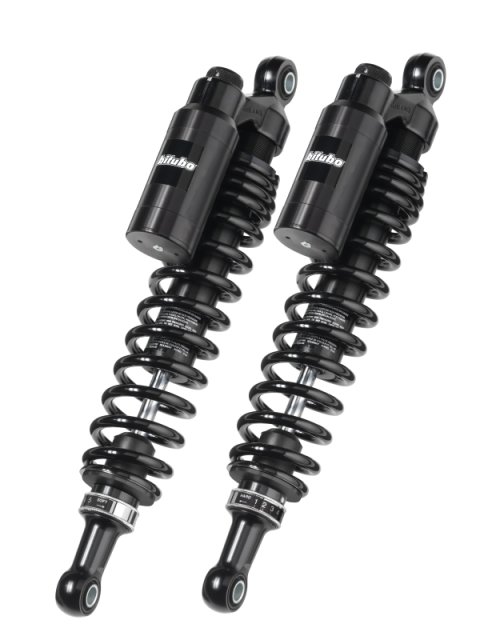 Bitubo WMT0 Twinshocks Adj.: Spring Preload, Reb., Comp., Length 351mm, Piggyback Tank, Dk Edition
