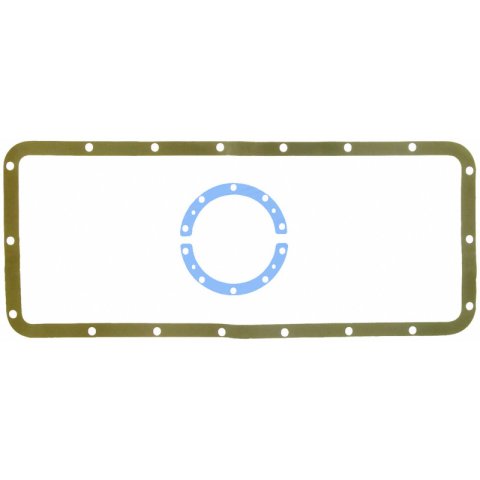 Fel-Pro OS 5741 D Engine Oil Pan Gasket Set 18 Bolt Hole One Piece Gasket