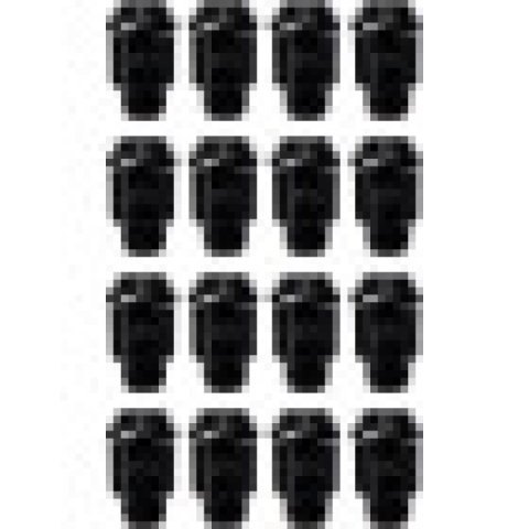 ITP Lug Nuts (Box of 16) - 12x1.5 60 Deg Taper - Black