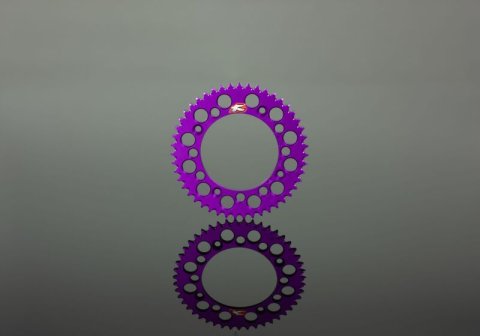 Renthal 89+ Suzuki RMZ250-450/ RM125-250 Rear Grooved Sprocket - Purple 520-50 Teeth