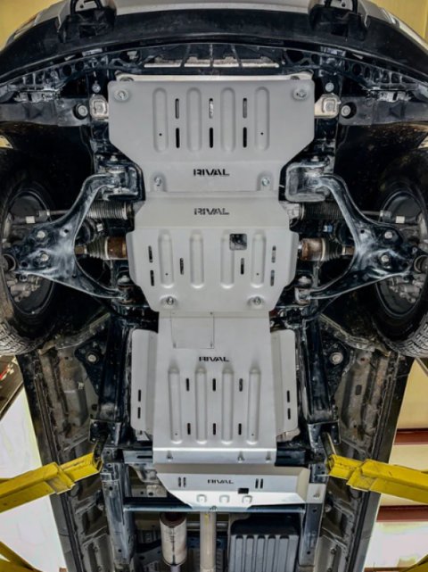 Full Set RIVAL Aluminum Skid Plates (1x rll2333.1857.2.6, 1x rll2333.1855.2.6, 1x rll2333.1856.2.6, 1x rll2333.1858.2.6)
