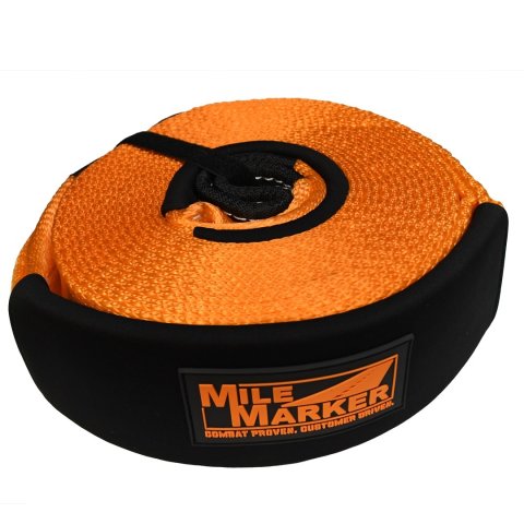 Mile Marker Tow Straps and Ropes 19330TOS 3" x 30ft Orange Snatch Strap 24,200LB