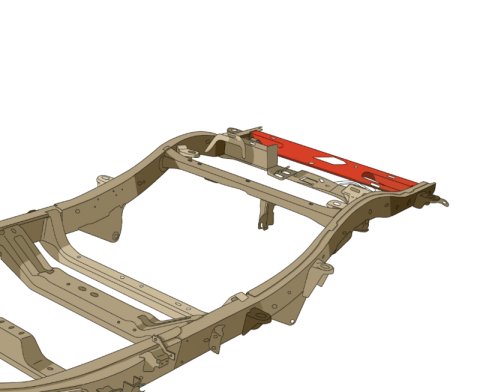 Rust Buster 04-12 Chevy Colorado Crew Cab / GMC Canyon Crew Cab Spare Tire Crossmember