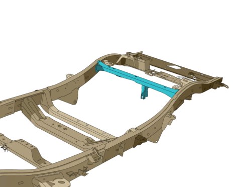 Rust Buster 06-10 Hummer H3 Fuel Tank Crossmember