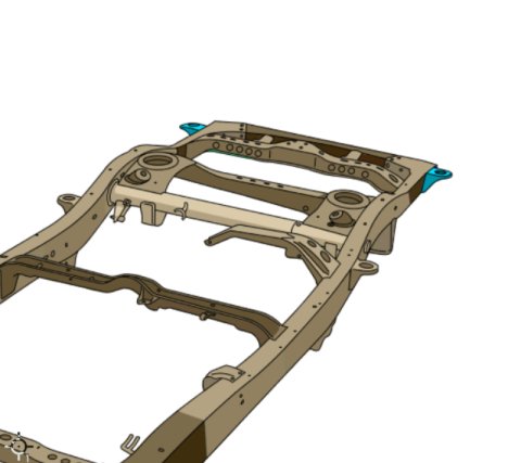 Rust Buster 01-07 Toyota Sequoia Rear Body Mount