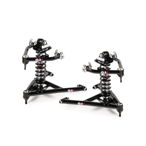 QA1 - Front Suspension Packages for 1999-2006 SIERRA 1500, SILVERADO 1500 52626-D700 Coilover Conversion, Double Adjustable Shocks, 700 lb. Spring Rate, Upper and Lower Control Arms, Tubular, Black Powdercoated, Chevy, GMC, Kit