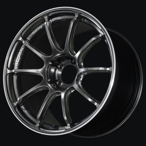Advan RSIII 18x8.5 +45 5x114.3 Racing Hyper Black and Ring Wheel
