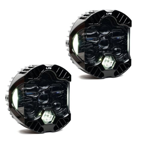 Baja Designs DOT LP6 LED Auxiliary Light Pod (Clear DRL) - Pair
