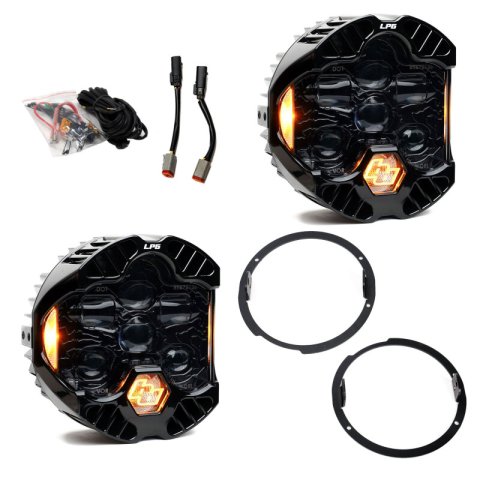 Baja Designs 07-18 Jeep Wrangler JK DOT LP6 LED Headlight Kit (For LED Headlights)- Amber