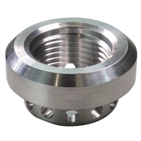 Moroso -12AN Weld-In Vented Fitting w/Integral Baffle