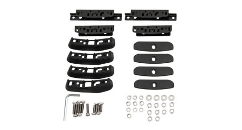 Rhino-Rack 11-21 Jeep Grand Cherokee WK2 Sportz RX300L 2-Bar Roof Rack - Black (1x rhrRCP27-BK, 1x rhrRX300L-4, 2x rhrSZ126B-U)