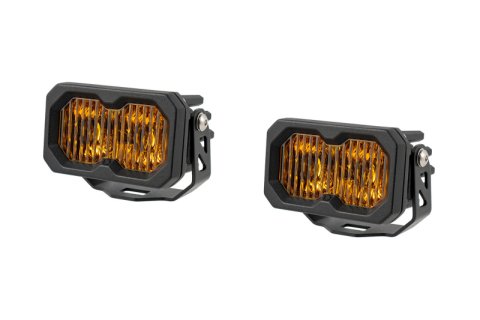 Diode Dynamics C2 2.0 Max Yellow SAE Fog/Wide Standard ABL (Pair)