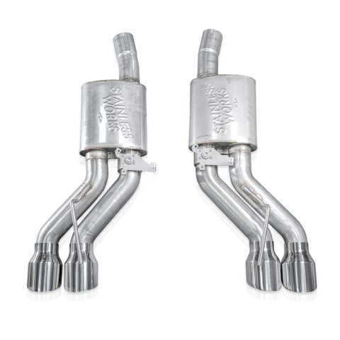 Stainless Works 22-25 Cadillac CT5-V Blackwing Axle Back Exhaust - Polished Tips