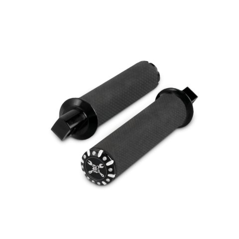 Burly Brand Universal Hawk Footpeg Set Billet - Black Machined