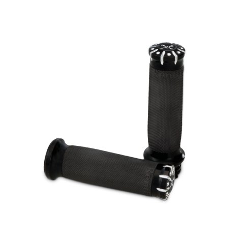 Burly Brand 08-24 H-D TBW Set Hawk Billet Handle Grip Set - Black Machined