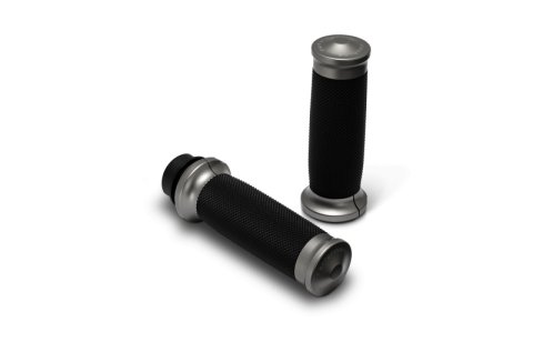 Performance Machine 08-23 Touring, 16-24 Softail TBW Contour Handle Grip Set - Gun Metal Gray