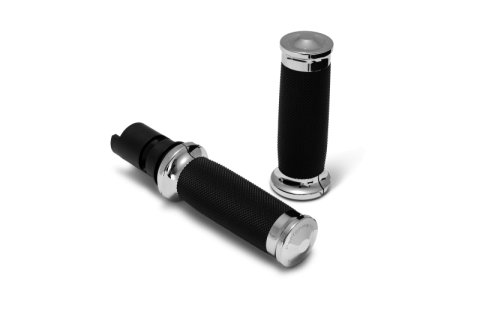 Performance Machine 24-25 Touring, 2025 Softail TBW Contour Handle Grip Set - Chrome