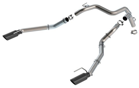 Borla 24-25 Ford Ranger Raptor 2.75in Tailpipe Kit 4in Tip - Ceramic Black