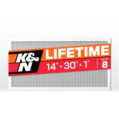 K&N HVAC Filter 14 X 30 X 1 Merv 8