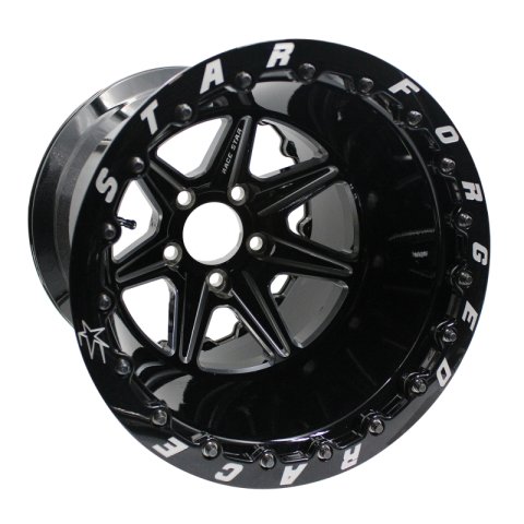 Race Star 72 ValStar 15x10 5x4.75bc 7.5bs 3.072in CB Black w/ Machined Accents