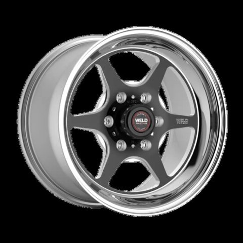 Weld S79 HD S79 17x4.5in / 5x135 BP / 1.6in BS Black Center - Polished Shell Wheel