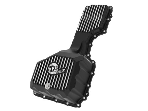 AFE Power Oil Pans 46-71360B aFe POWER Pro Series Engine Pan Black w/ Machined Fins GM Diesel Trucks 17-19 V8-6.6L (td) L5P