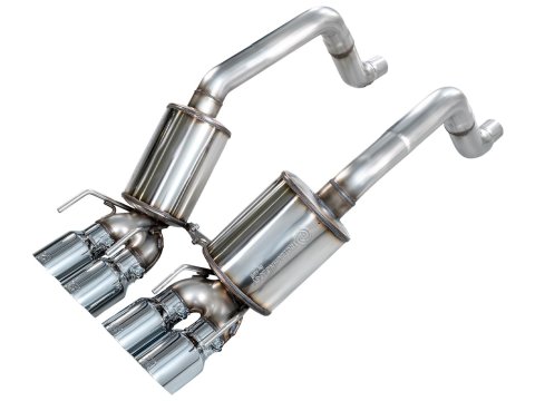 AWE Tuning Exhaust Systems 3015-42662 Touring Edition Axleback for C6 Chevrolet Corvette 6.2L (2009-2013) - Chrome Silver Tips