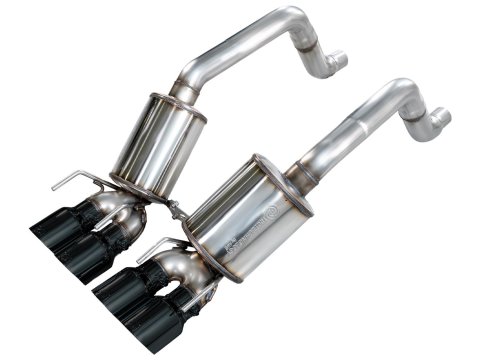 AWE Tuning Exhaust Systems 3015-43662 Touring Edition Axleback for C6 Chevrolet Corvette 6.2L (2009-2013) - Diamond Black Tips