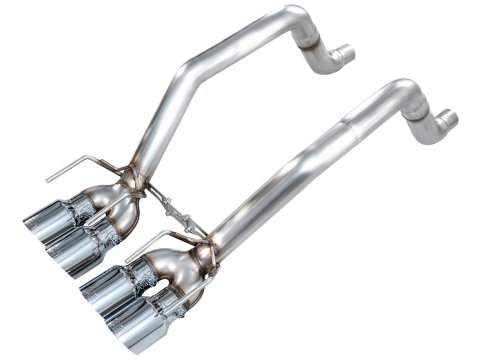 AWE Tuning Exhaust Systems 3020-42660 Track Edition Axleback for C6 Chevrolet Corvette 6.0L (2005-2007) and 6.2L (2008) - Chrome Silver Tips