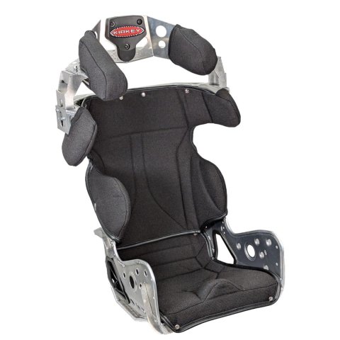 Kirkey 86 Series Aluminum Layback Containment Seat and Cover Kits 86160KIT Combo, Seat, Black Cover, Tweed, 16.00 in. Hip Width, Each