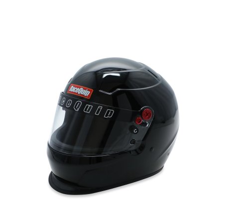 RaceQuip PRO25 Helmets 277003RQP Helmet, PRO25, Full, Gloss Black, Snell SA2025, EPS Liner, No Graphic, Medium, Each