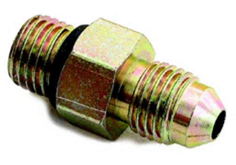 Fitting - Adapter - Straight - 4 AN Male to 7/16-20 in Male - Crush Washer - Steel - Cadmium - Each