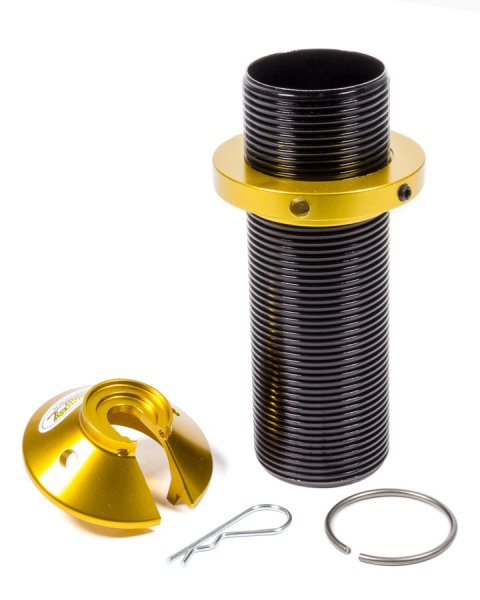 Coil-Over Kit - 2.5 in ID Spring - 2 in Shock - 7 in Sleeve - Aluminum - Black / Gold Anodized - Pro Shocks 2 in Shocks - Kit