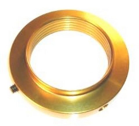 Coil-Over Adjuster Nut - 2.5 in ID Spring - Aluminum - Gold Anodized - Universal - Each