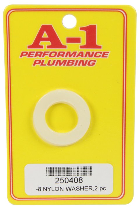 Sealing Washer - 8 AN - 1.255 in OD - 0.75 in ID - 0.07 in Thick - Nylon - Pair