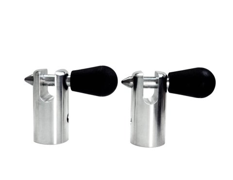 Clevis Bracket - Bolt-On - 3/4 in Pin - Aluminum - Natural - Accu-Force Spring Smasher - Pair