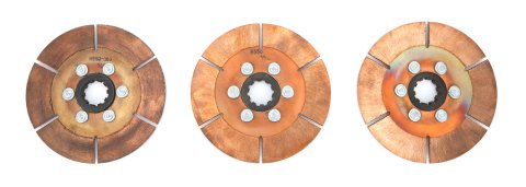 Clutch Disc - 5.5 in Diameter - 1/16 in x 10 Spline - Rigid Hub - Universal - Set of 3