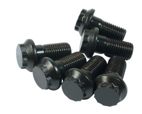 Flywheel Bolt Kit - 7/16-20 in Thread - 0.875 in Long - 12 Point Head - Steel - Black Oxide - Set of 6