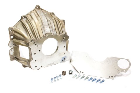 Bellhousing - Aluminum - Natural - Jeep T150 / T176 / T4 / T5 Manual Transmissions - Chevy - Kit