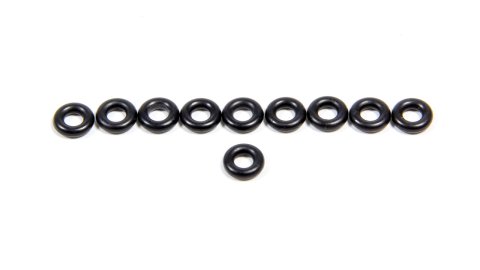 Idle Mixture Screw Gasket - 0.125 in ID - 0.063 in Thick - Rubber - Black - Holley Carburetors - Set of 10