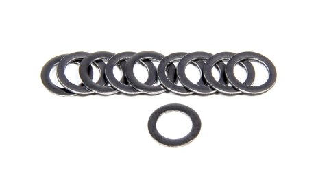 Fuel Bowl Sight Plug Gasket - 0.313 in ID - 0.031 in Thick - Stainless - Holley Carburetors - Set of 10