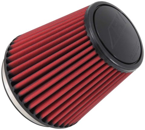 Air Filter Element - Dryflow - Clamp-On - Conical - 7-1/2 in Base - 5-1/8 in Top Diameter - 7-1/8 in Tall - 6 in Flange - Non-Woven Synthetic - Red - Universal - Each